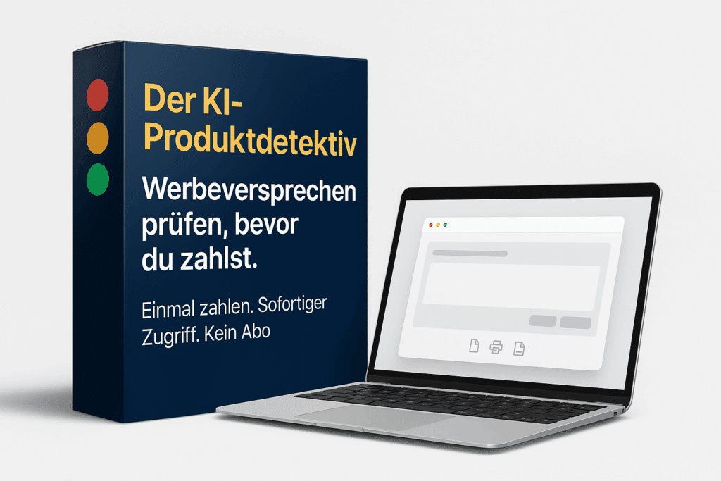 KI-Produktdetektiv Tool mit Ampelsystem - Werbeversprechen prüfen vor dem Kauf