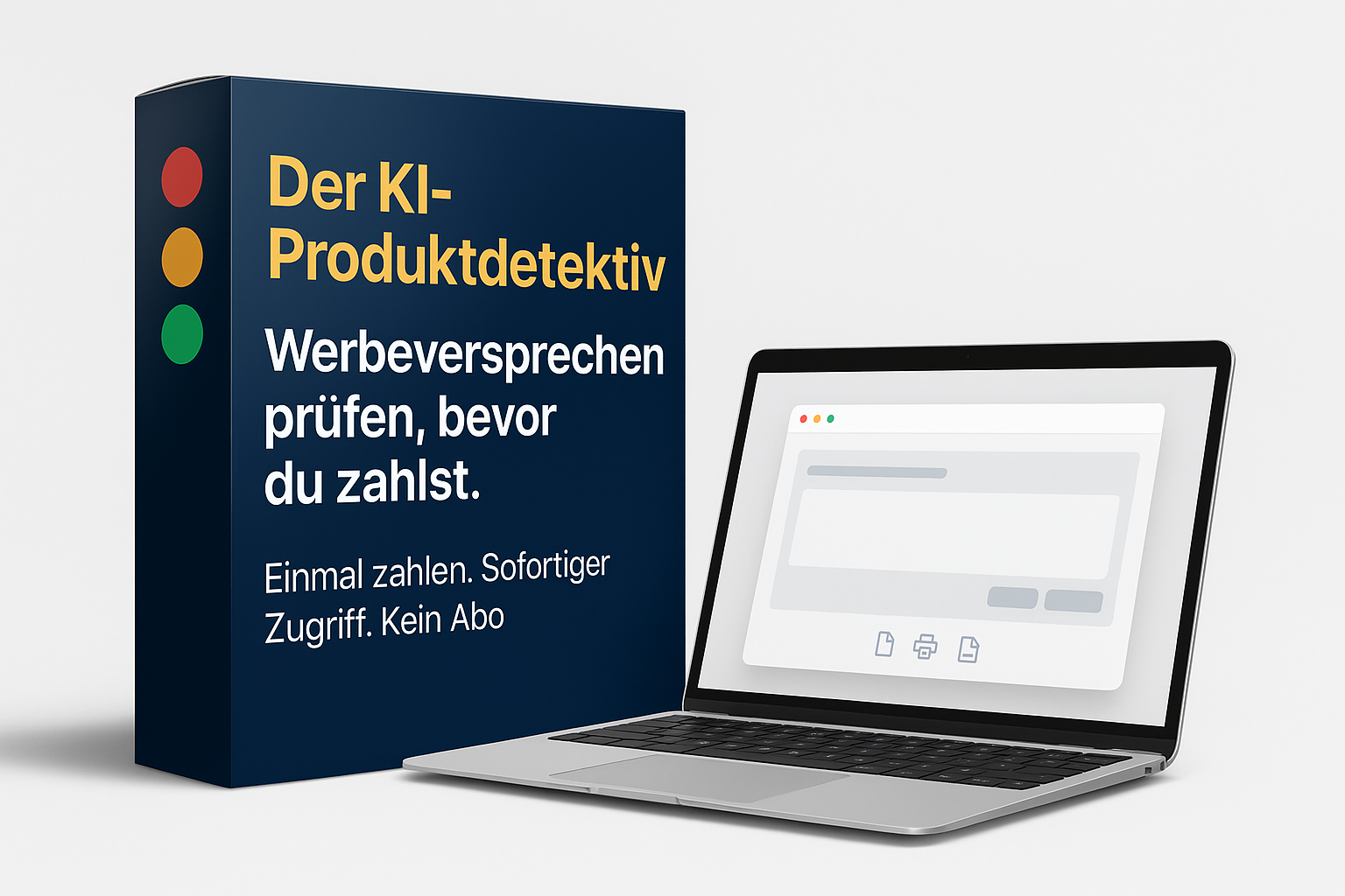 KI-Produktdetektiv Tool mit Ampelsystem - Werbeversprechen prüfen vor dem Kauf